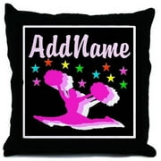 Cafepress Personalized Pink Cheerleader Throw Pillow