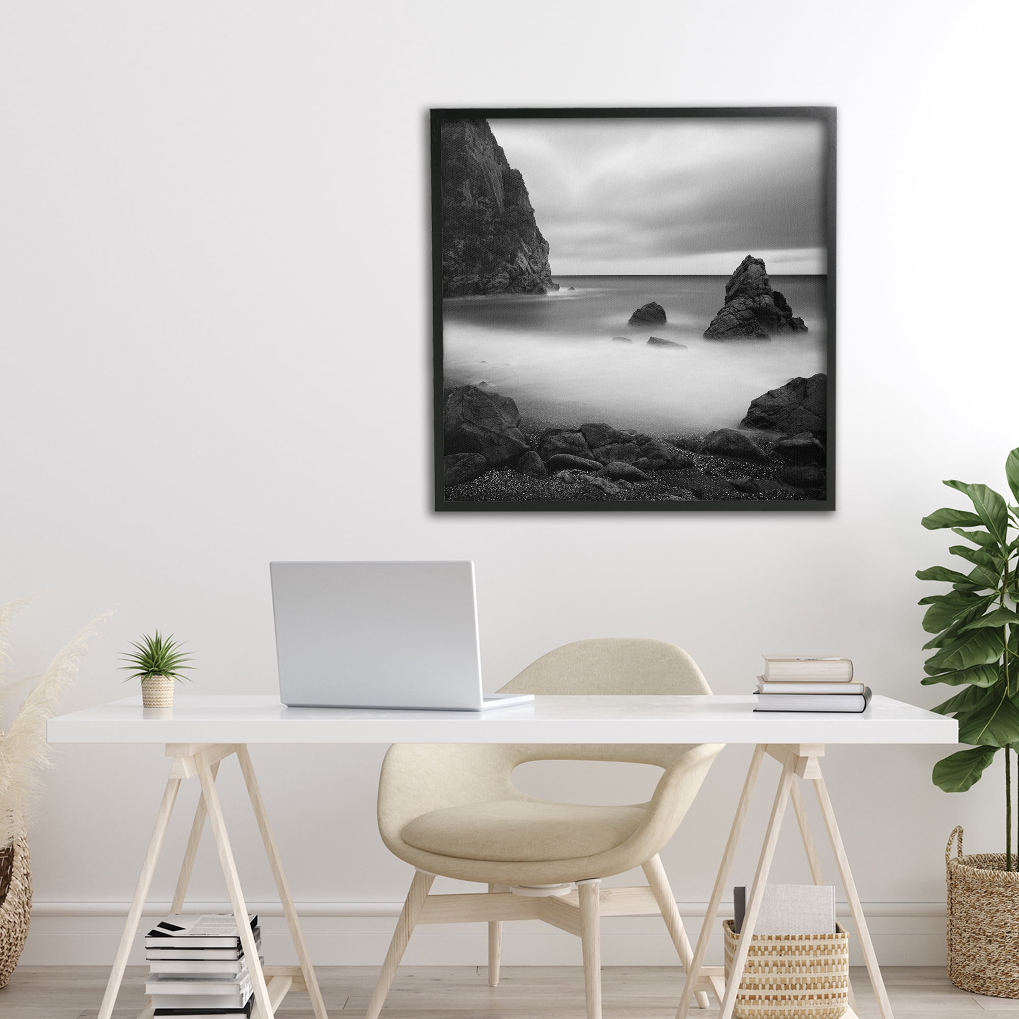 Stupell Industries Clear To The Horizon Black Framed Giclee Art, design by Chip Forelli