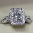 thumbnail image 5 of K-KED Fashion Cubic Zircon Ring 925 Silver Filled Delicate Jewelry Women Wedding Ring Sz 6-10-9, 5 of 6