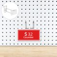 hongheyi 10pcs Pegboard Hook Steel Pegboard Hook With Price Tag For ...