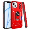 thumbnail image 7 of For Motorola Moto G Power 2023 Invisible Wallet Credit Card Holder with Ring Stand Kickstand Shockproof Hybrid Phone Case Cover by Xpression - Red, 7 of 7