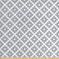 thumbnail image 1 of Abstract Fabric by the Yard Upholstery, Illustration of Diagonally Arranged Squares with Circles in the Center, Decorative Fabric for DIY and Home Accents, Pale Taupe and White by Ambesonne, 1 of 4