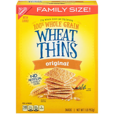 Nabisco Wheat Thins Original Crackers Family Size, 16 (Best Crackers For Brie)