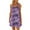 Purple, variant on LYXSSBYX Casual Dresses for Women Women's Round Neck Sleeveless Gradient Tie Dyed Beach Dress