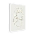 thumbnail image 3 of Trademark Fine Art NKTN Abstract Face Line Art Canvas Wall Art, 3 of 4
