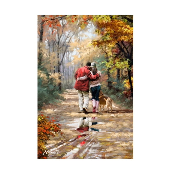 The Macneil Studio 'Couple Walking' Canvas Art