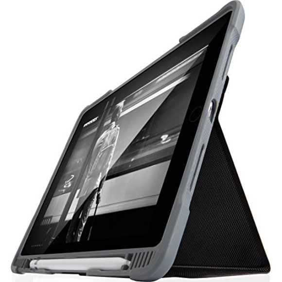 STM Dux Plus, Ultra-Protective Case for Apple iPad 6th Gen/ 9.7" with Pencil Storage - Black (STM-222-165JW-01)