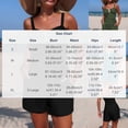 thumbnail image 3 of Women's Solid Color Matching Swimsuit With Pocket Swimming Trunks Sports Tangini Split Swimsuit Suit Drawstring Swimsuit Waisted Swimwear Senior Front, 3 of 6