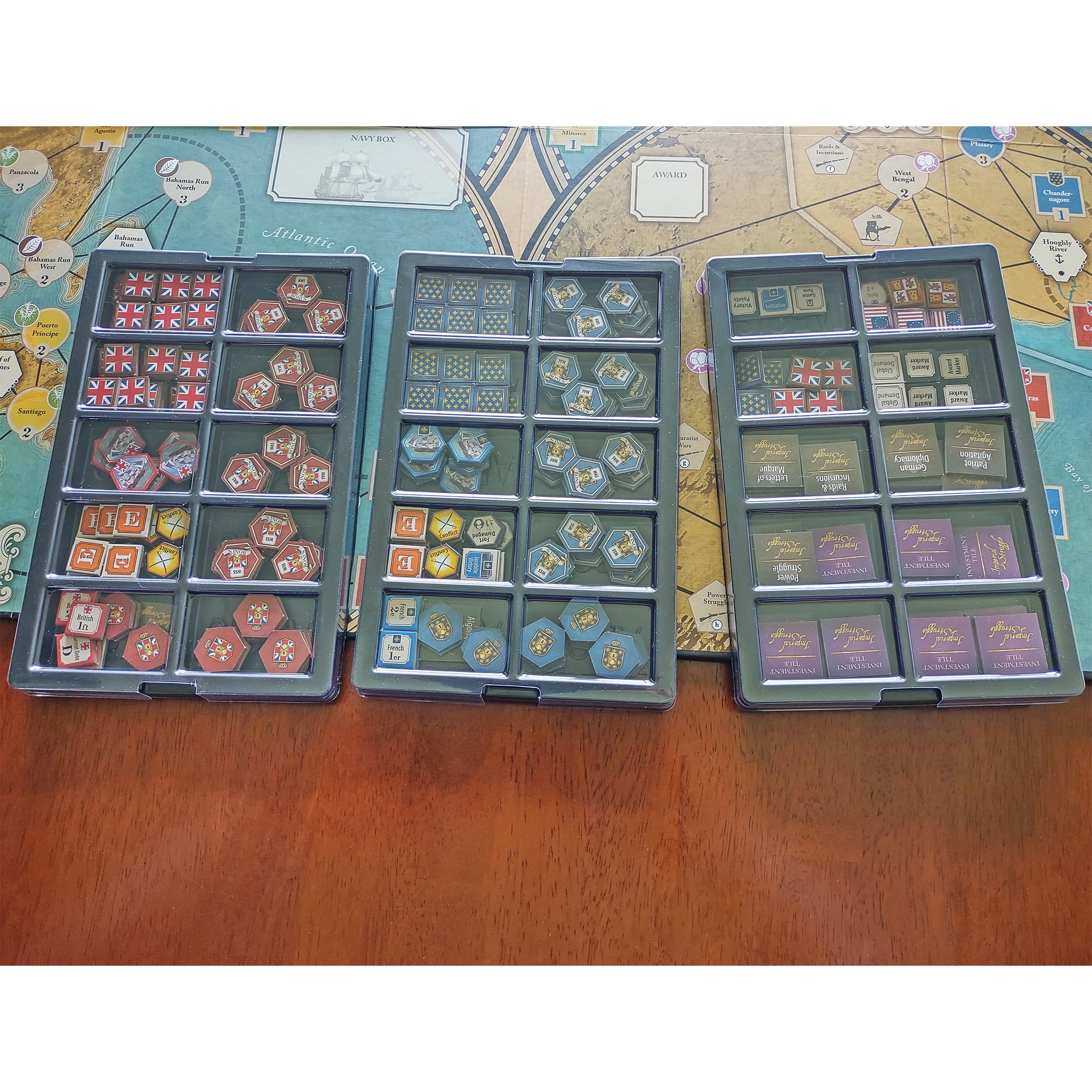 Flying Buffalo Game Piece Counter Trays (5-Pack); War Game and Board Game  Storage Sorting Organizers, Aegis Collection