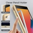 thumbnail image 5 of JETech Matte Case for iPad 9/8/7 (10.2-Inch, 2021/2020/2019 Model, 9th/8th/7th Generation) with Pencil Holder, Frosted Translucent Back Slim Stand Protective Tablet Cover (Gold), 5 of 7
