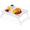 White, variant on Artmeer Bamboo Bed Tray Table with Folding Legs, Breakfast in Bed Serving Tray, Laptop Desk for Sofa, Beds and Snacks (Bamboo)