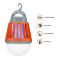 thumbnail image 5 of Enkeeo 2-in-1 Camping Lantern Bug Zapper Tent Light - Portable IPX6 Waterproof Mosquito Killer LED Lantern with 2000mAh Rechargeable Battery, Retractable Hook, Removable Lampshade（Orange）, 5 of 5