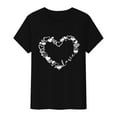 thumbnail image 4 of T-Shirts de la Saint-Valentin pour Femmes, T-Shirts Graphiques Cœur d'Amour, T-Shirts Graphiques Mignons pour Adolescentes, T-Shirts Décontractés Imprimés pour la Saint-Valentin, T-Shirt Col Rond Imprimé, Chandail pour Femmes, 4 of 8