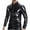 Black, variant on hotojiny Men’s Leather Shirts Sequin Slim Fit Stretch Top Trendy Long Sleeve Zip up PU Leather Coat for Club Party