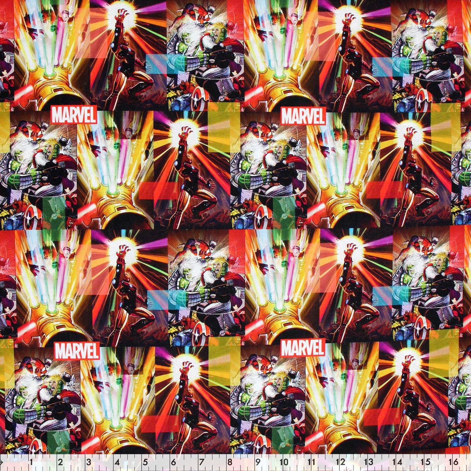 Fabric Creations Marvel Avengers Energy Cotton Fabric by the Metre 111 cm (44")