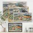 thumbnail image 4 of Designart 'Greek Mountains Landscape Off The Coast Of The Aegean Sea ' Traditional Framed Canvas Wall Art Print, 4 of 5