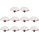 thumbnail image 1 of Abanico Plegable 10 Pulgadas Tela Pintura Artesanal Del para Bodas () Blanco, 1 of 4