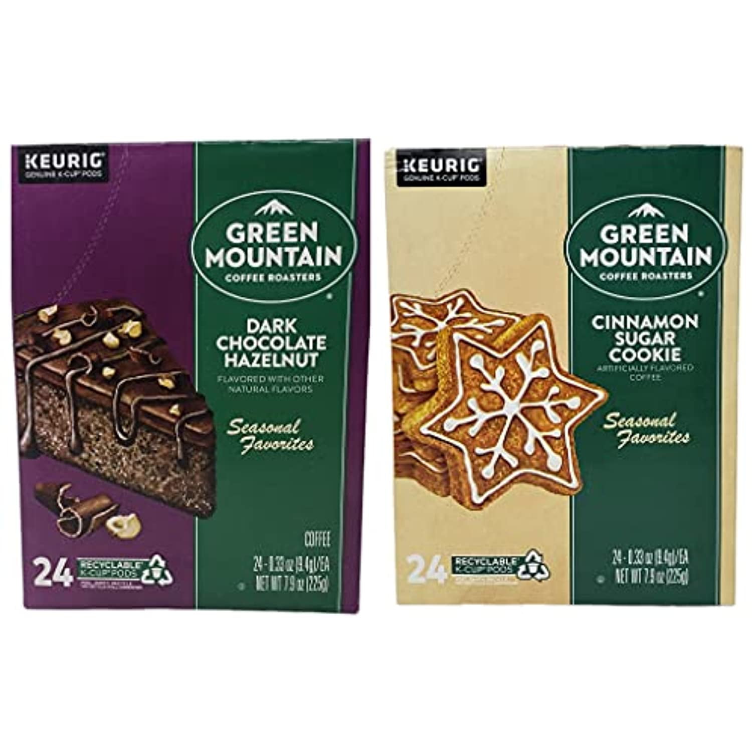 Green Mountain K Cups Seasonal Coffee Variety Pack Cinnamon Sugar Cookie And Dark Chocolate