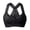 Black, variant on Bras Older Women No Underwire Full Coverage Senior Padded Bra Floral Front Closure Push Up Cotton Bralettes Black for Size 48F