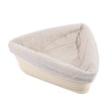 thumbnail image 1 of Cesta de pan triangular, juego de tela, cesta de mimbre artesanal, cesta de pan, herramienta para hornear (funda de tela), 1 of 8