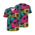 thumbnail image 6 of Rocae Hawaii Palms for Breathable Men's Baseball T-Shirt Fashionable Casual Baseball Jersey, Moisture-wicking Sportswear 4X-Large, 6 of 9