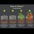thumbnail image 2 of Bgsha Grow Bags Thick Nonwoven Fabric Pots with Strap Handles Multi-Purpose Rings, 2 of 9