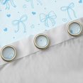 thumbnail image 4 of jejeloiu Cute Cartoon Bow Blackout Curtains Set of 2 (52x84 Each),Blue Bowknot Window Curtains For Bowtie Girl, 4 of 6