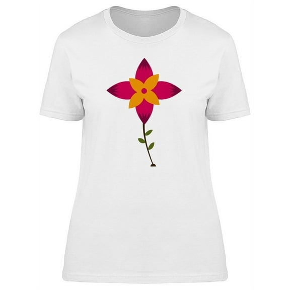 Red Orange Fantasy Flower Tee Women's -Image by Shutterstock