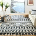 thumbnail image 2 of SAFAVIEH Sahara Maksim Geometric Area Rug, Blue/Beige, 8' x 10', 2 of 10