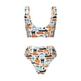 thumbnail image 5 of Daiia Industrial Transportations Women's Bikini Set Two Piece Swimsuit High Waisted Bikini Adjustable Straps Bikini Perfect for Beach, Pool, and Summer Vacation-Medium, 5 of 9