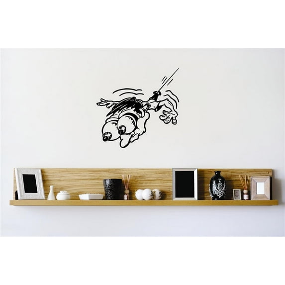 Do It Yourself Wall Decal Sticker Bungee Jump Critter Animal Boy Stylish Decor Mural 20x30"