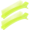 thumbnail image 3 of 2 uds Clip para peinado del cabello horquilla seccionadora partición de peluquería horquilla Color fluorescente, 3 of 8