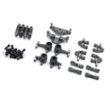 thumbnail image 2 of Baohd Metal Front Rear Shock Absorber Set Upper Lower 1:28 Car Modification Spare Parts Accessories Replacement for Wltoys K999 P939 Type 4, 2 of 8