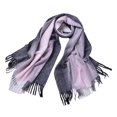thumbnail image 3 of Pañuelo pashmina para la cabeza, estola tipo cárdigan grande y suave con flecos, negro y rosa Negro + rosa Yuyangstore Winter Warm Shawl Cardigan, 3 of 6