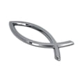 thumbnail image 4 of Elektroplate Christian Fish Emblem Chrome Metal 4" x 1.25" 1-Count, 4 of 6