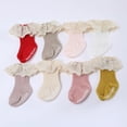 thumbnail image 1 of Baozhu Baywell Autumn Cute Baby Princess Socks Fashion Long Frilly Lace Socks 1 Pair Spring Toddler Solid Color Socks 0-5 Years, 1 of 5