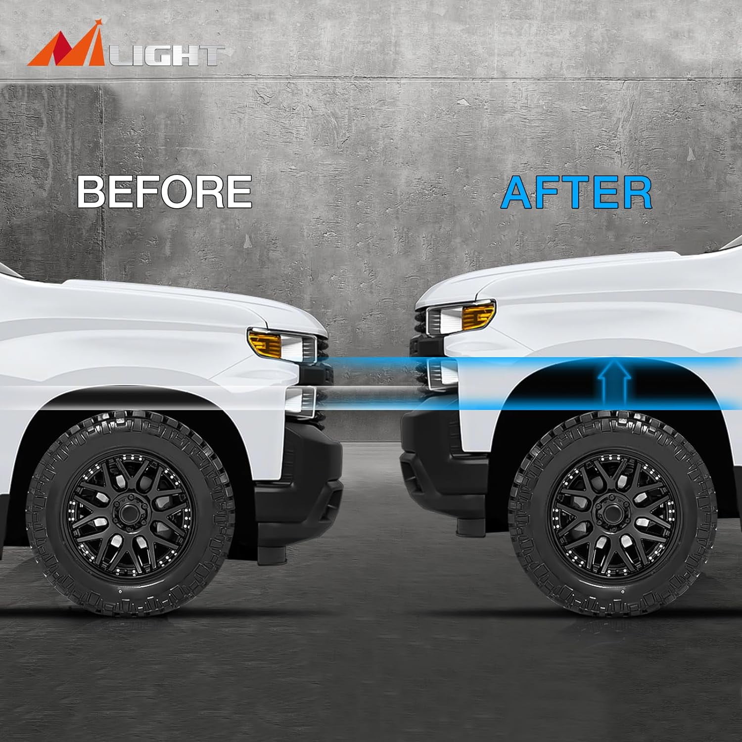 Nilight 1.5" Front Leveling Kit for Chevy Avalanche Silverado Suburban 1500 Tahoe Sierra Yukon XL1500 2007 2008 2009 2010 2011 2012 2013 2014 2015 2016 2017 2018 2019 2020 2021 2022 2023