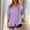 A95 Purple, variant on Button Down Shirts for Women Cotton Linen Lapel Collar 3/4 Sleeve Blouses Asymmetrical Hem Pleated Casual Work Office Tops Lightweight Flowy Tunics Spring