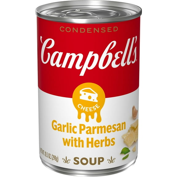 Campbell's Condensed Garlic Parmesan Cheese Soup with Herbs, 10.5 oz Can