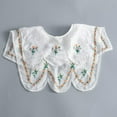 thumbnail image 5 of Camicover Embroidery Detachable Dickey Collar Half Shirt Blouse Collar Fake Collar for Women Girl, 5 of 8