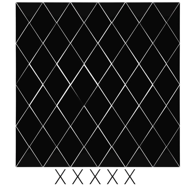 Adhesivo de pared adhesivo de espejo acrílico duradero visual de doble cara desmontable para ventanas de casas que decoran paredes interiores ANGGREK Otros