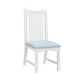 thumbnail image 5 of Linon Stanton Dining Chairs, Set of 2, White Finish with Light Blue Fabric, 5 of 10