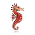 thumbnail image 2 of harmtty Seahorse Brooch Pin Colored Rhinestone Unisex Shiny Long Lasting Lapel Brooch Clothes Decor, 2 of 8