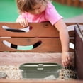 thumbnail image 3 of PENIKOKO 1Pack Green Plastic Turtle Tank for Frogs with Drying Table 17.3X10.6X5.5in, 3 of 6