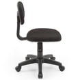 thumbnail image 4 of Hodedah Armless Adjustable Height Swivelling Task Chair in Black Fabric, 4 of 5