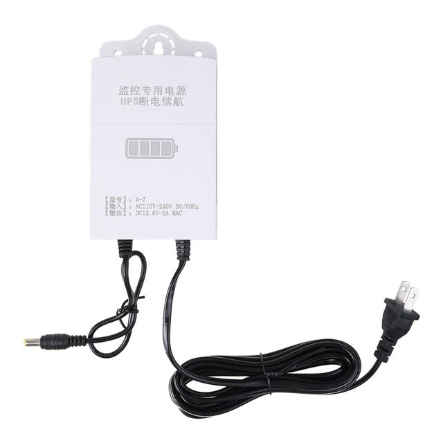 HLONK Batterie de Secours Mini UPS 12V-2A pour Routeur WiFi Modem Interface Universelle