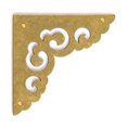 thumbnail image 2 of Hardware Philosophy Brass Ocean Moon Corner Plate Hardware 2.6 Inches - Set of 2 - Architectural, Interior Design, Doors, Furniture Cabinet Customization Hardware, 2 of 4