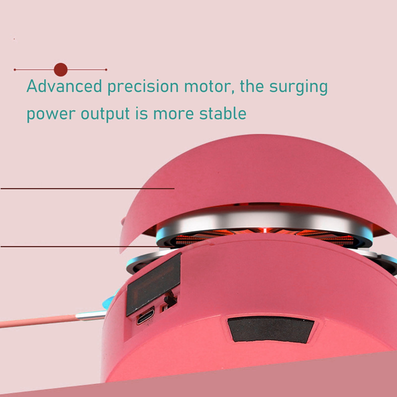 LAZIOEGR Smart Jump Rope Machine Adjustable Wireless 10 Speed Remote Control Skipping Rope Fitness Workout Equipment, Pink