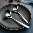 thumbnail image 2 of Bueautybox Polished Stainless Steel Deep Soup Spoons, 2 of 7