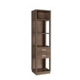 thumbnail image 1 of Benjara BM204138 Transitional Wooden Pier with 4 Open Shelves & 2 Drawers - Brown, 1 of 5